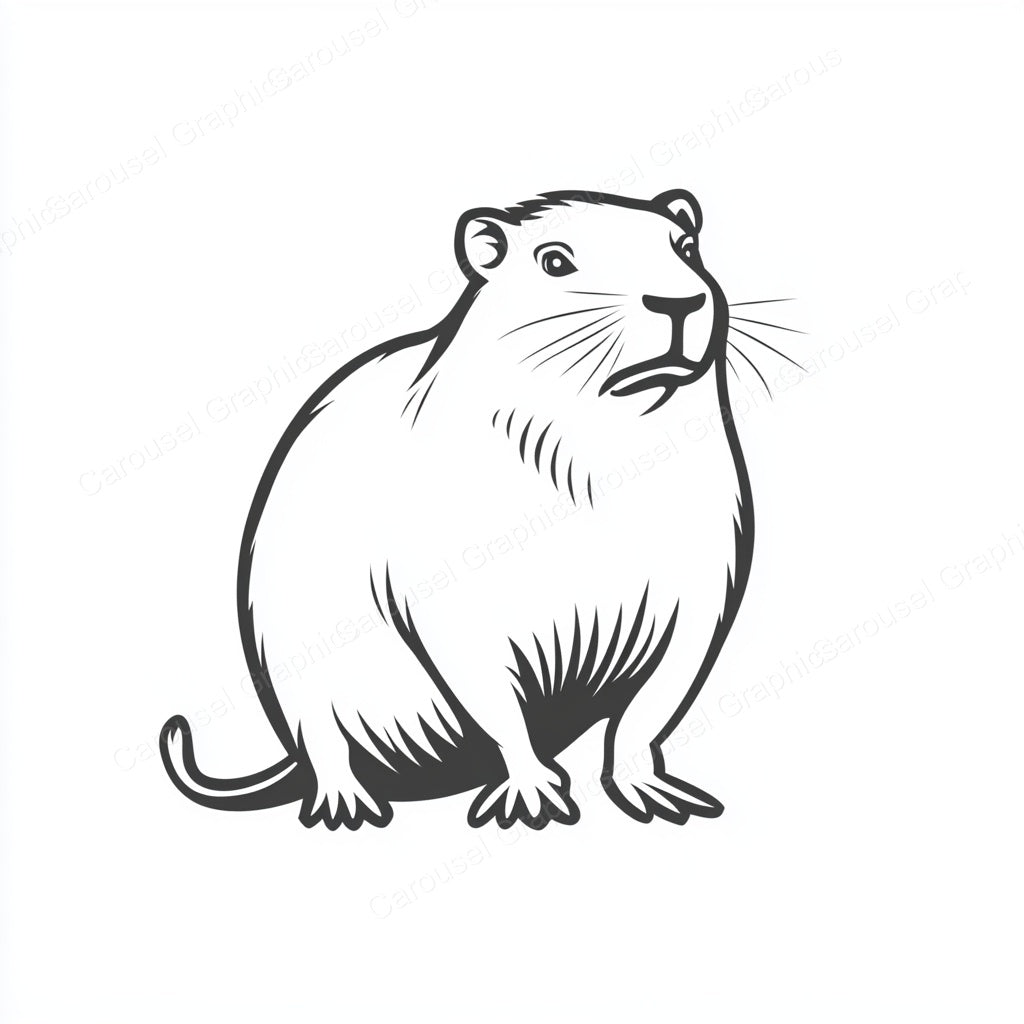 Capybara Vector Graphic preview