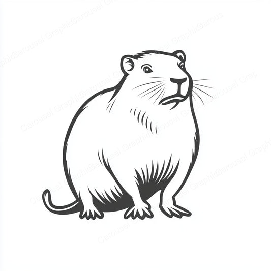 Capybara Vector Graphic preview