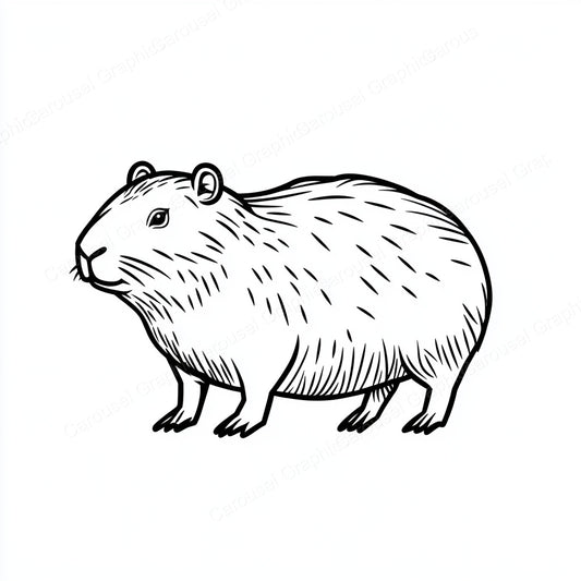 Capybara Vector Graphic preview