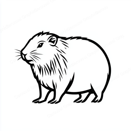 Capybara Vector Graphic preview
