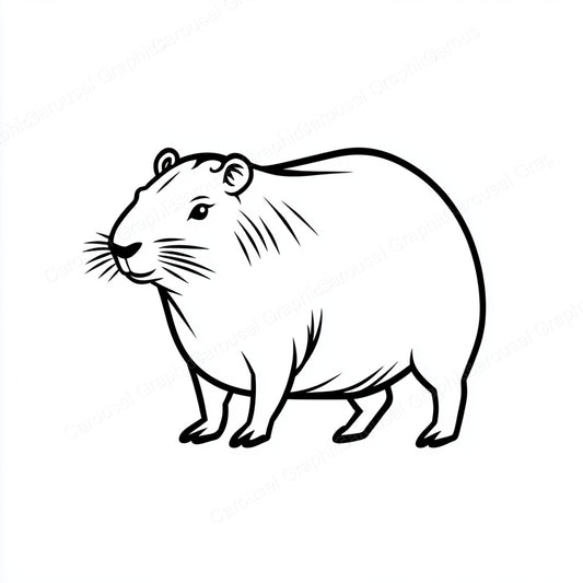 Capybara Vector Graphic preview
