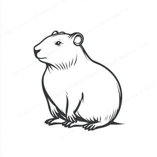 Capybara Vector Graphic preview