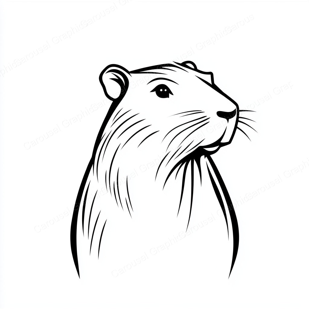 Capybara Vector Graphic preview