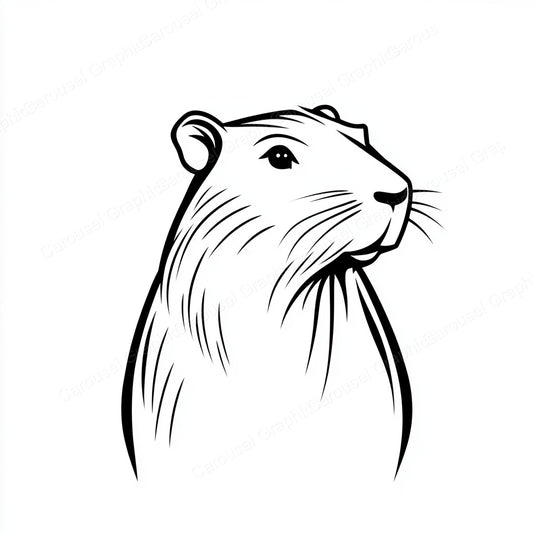 Capybara Vector Graphic preview