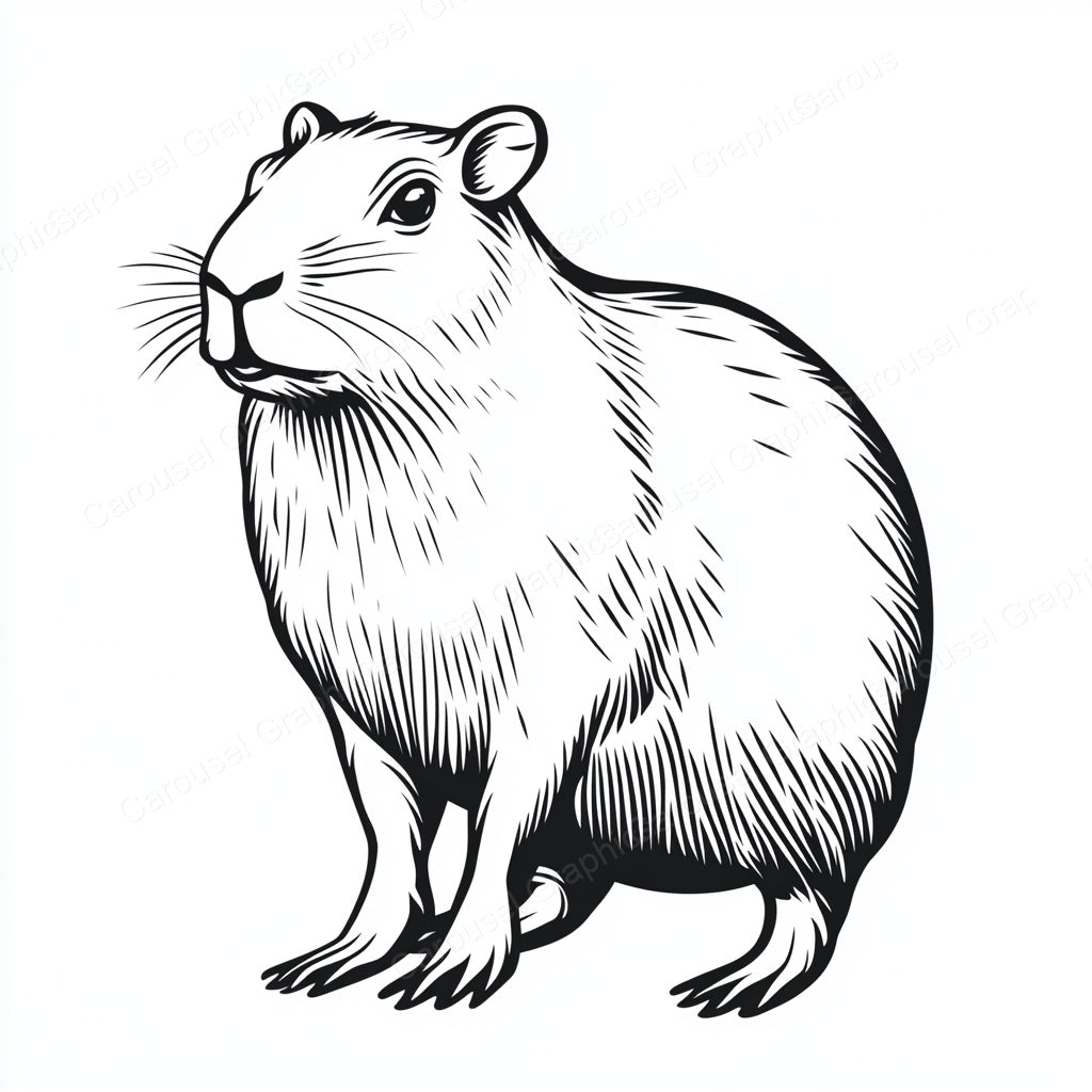 Capybara Vector Graphic preview