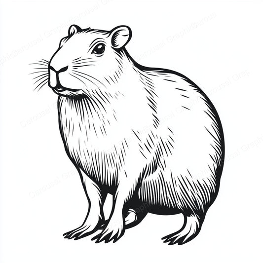 Capybara Vector Graphic preview