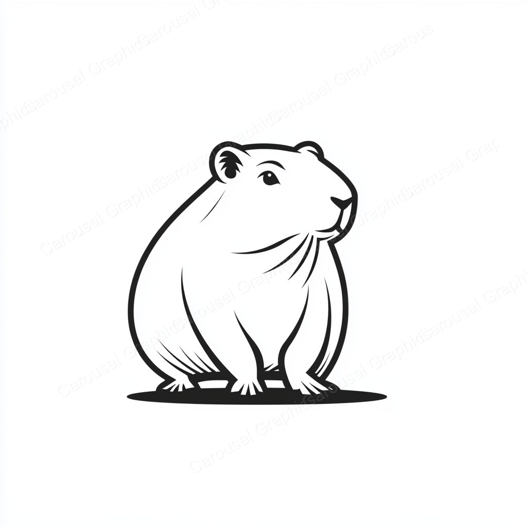 Capybara Vector Graphic preview