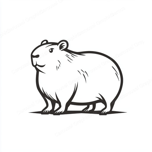 Capybara Vector Graphic preview