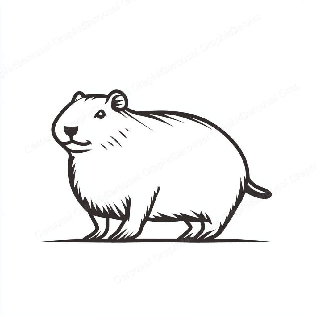 Capybara Vector Graphic preview