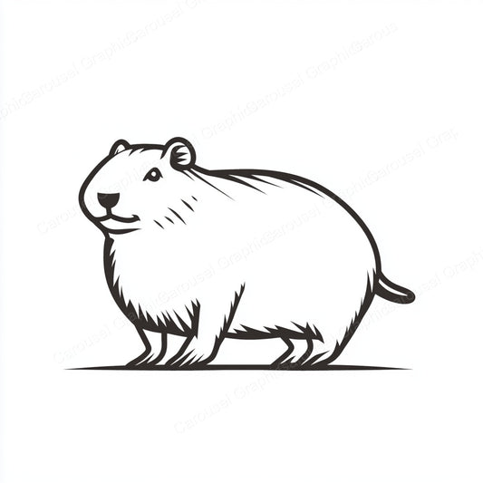 Capybara Vector Graphic preview