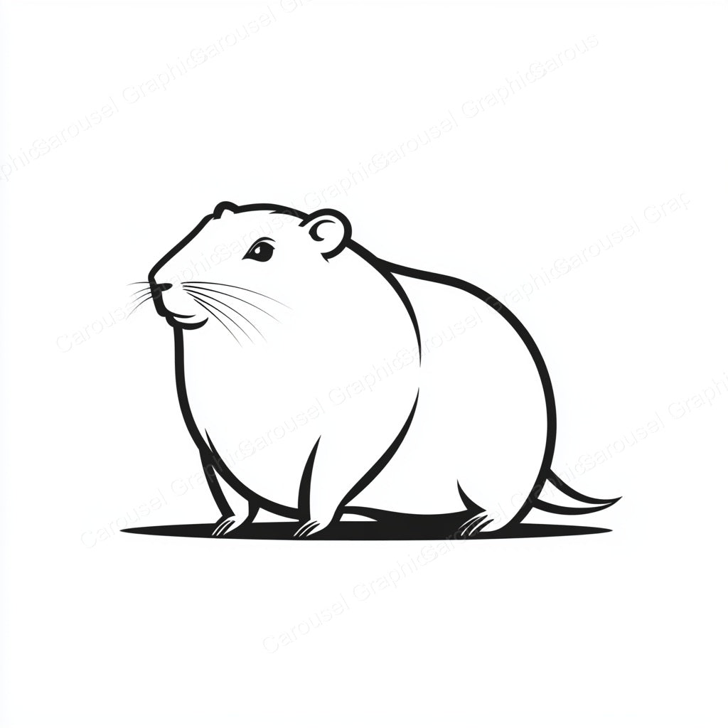 Capybara Vector Graphic preview