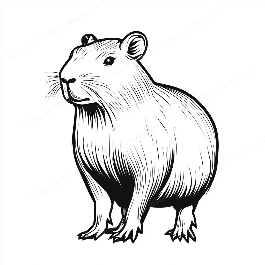 Capybara Vector Graphic preview