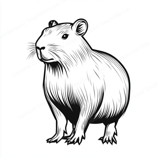 Capybara Vector Graphic preview