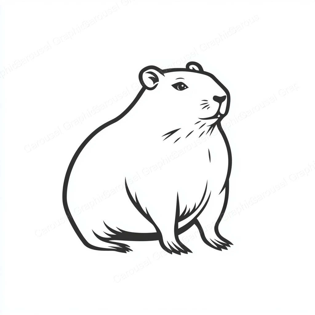 Capybara Vector Graphic preview