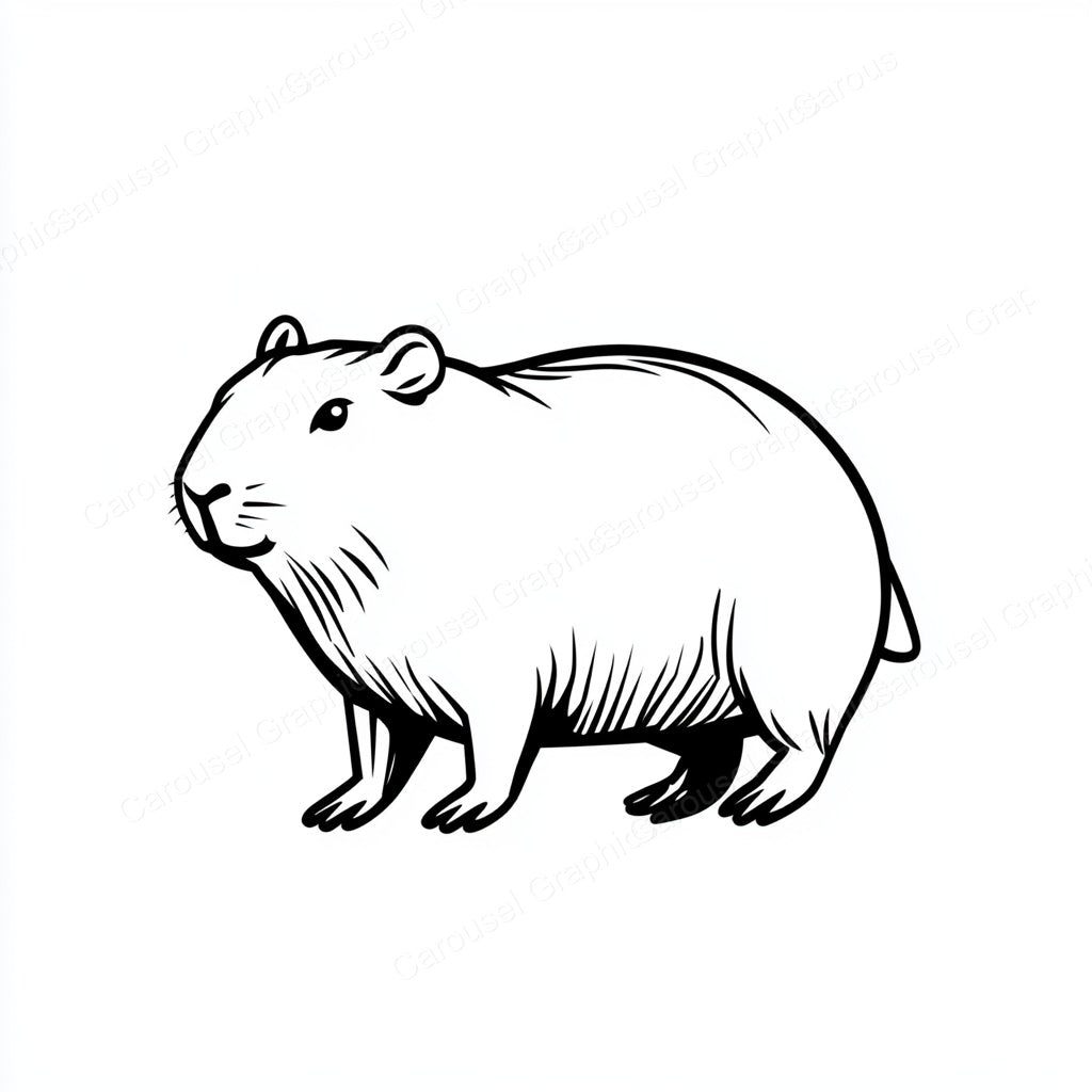 Capybara Vector Graphic preview