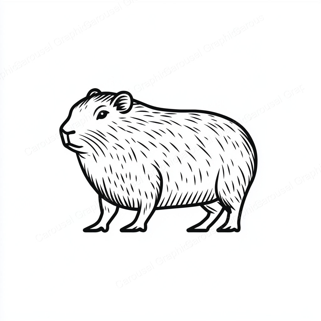 Capybara Vector Graphic preview