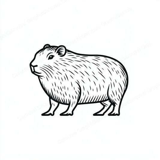 Capybara Vector Graphic preview
