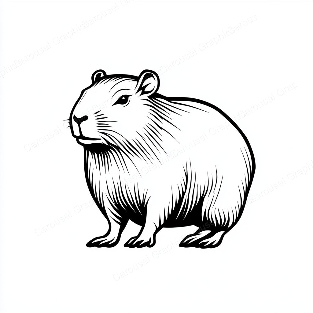 Capybara Vector Graphic preview