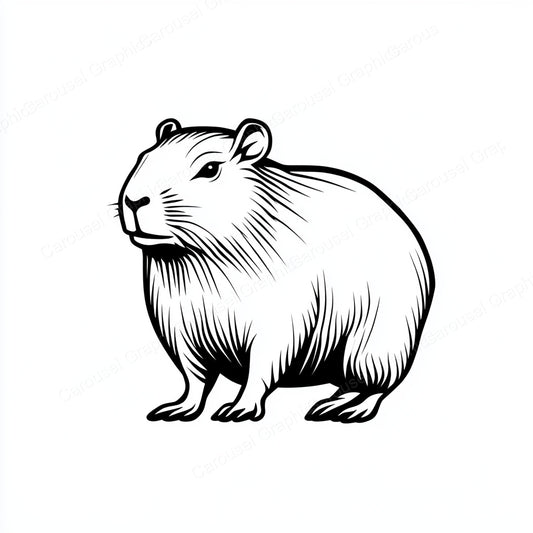 Capybara Vector Graphic preview