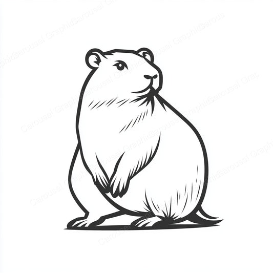 Capybara Vector Graphic preview