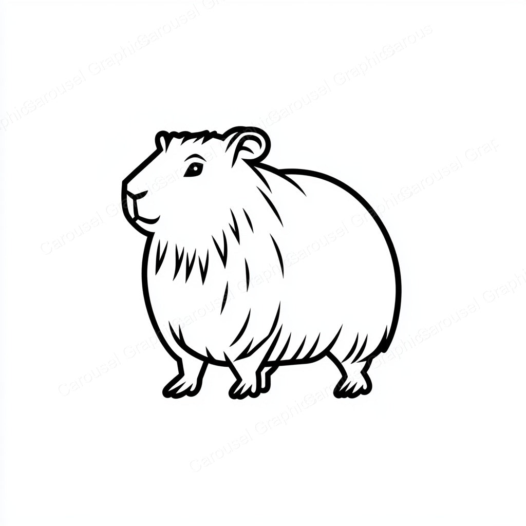 Capybara Vector Graphic preview