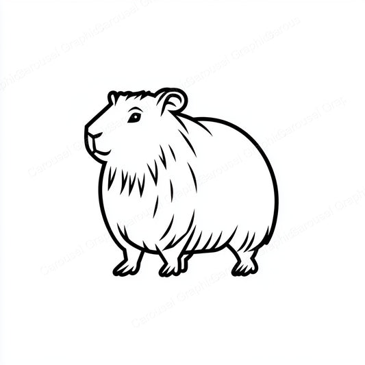 Capybara Vector Graphic preview