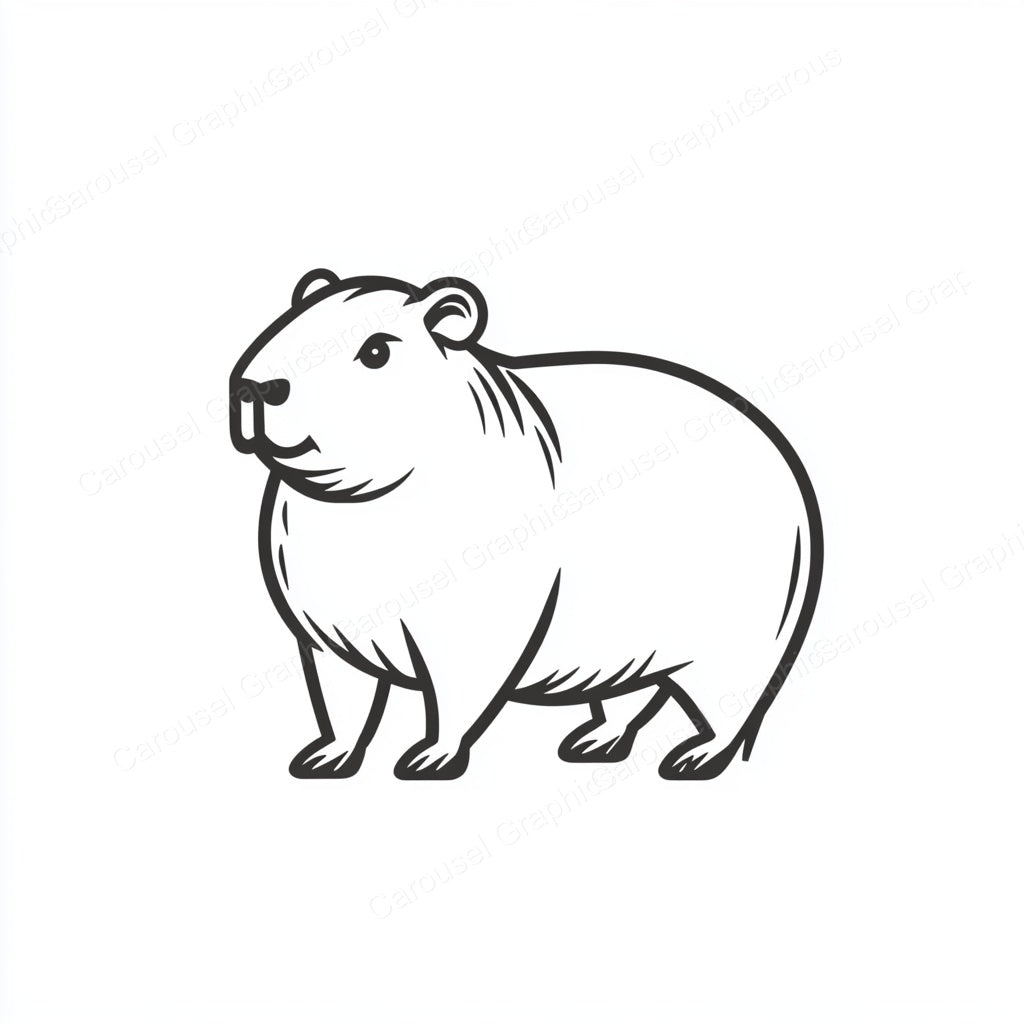 Capybara Vector Graphic preview