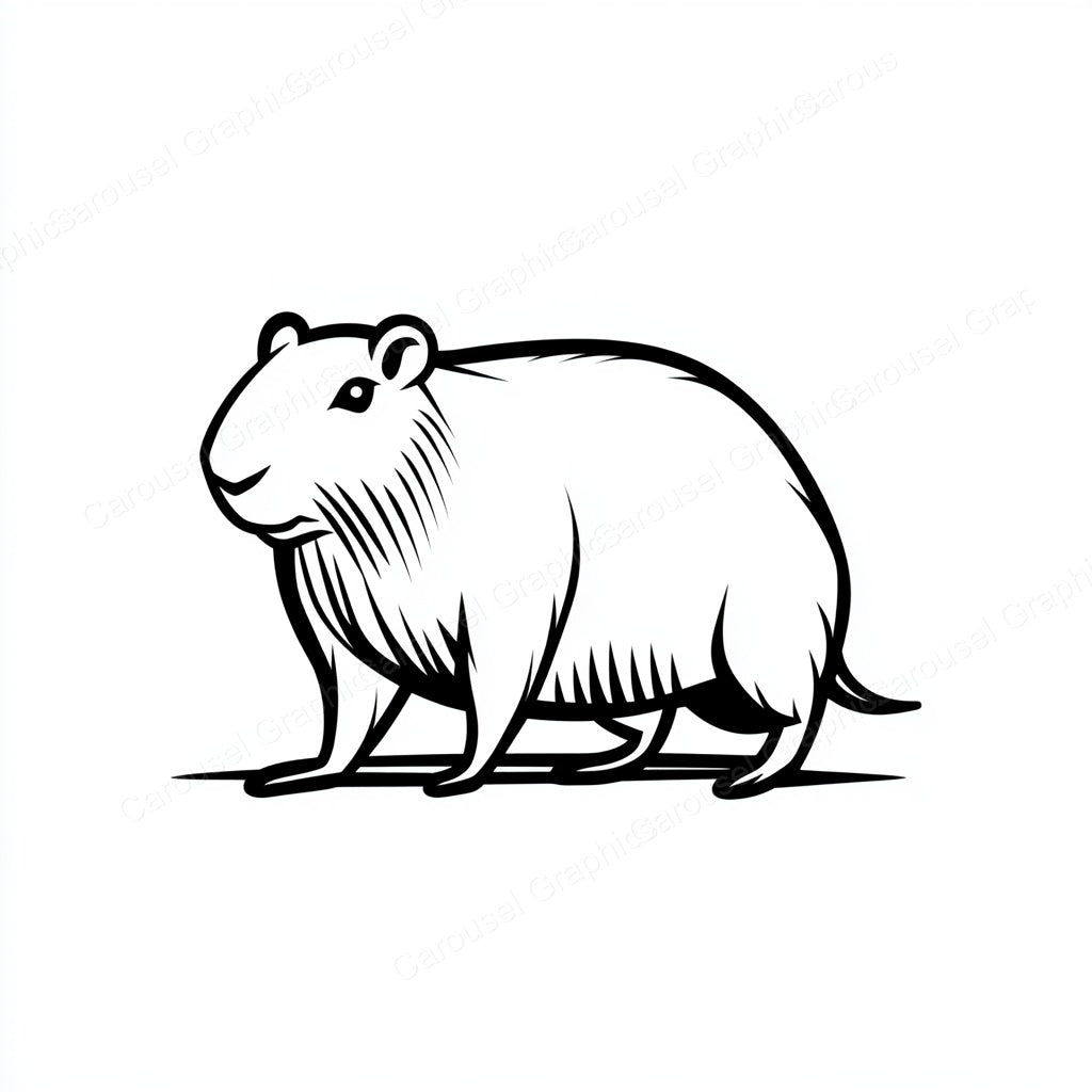 Capybara Vector Graphic preview