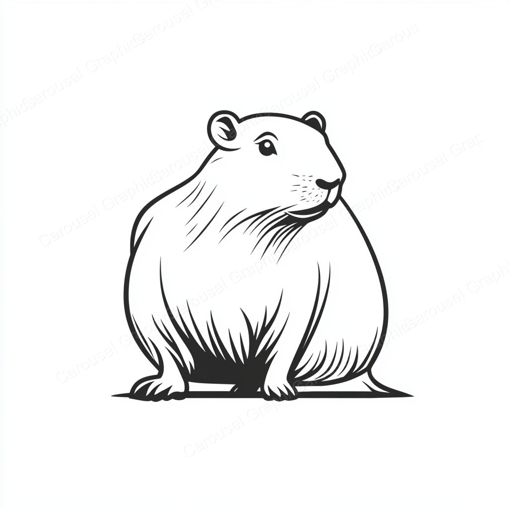 Capybara Vector Graphic preview