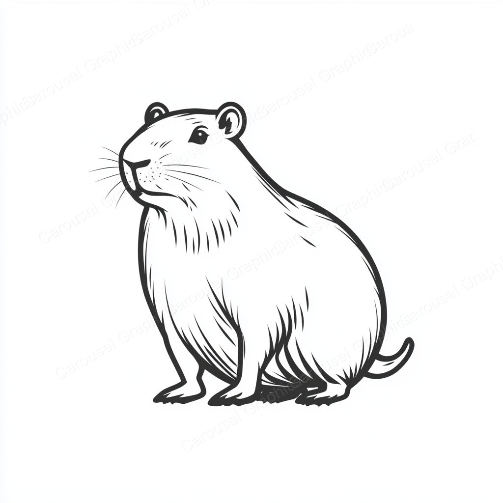 Capybara Vector Graphic preview