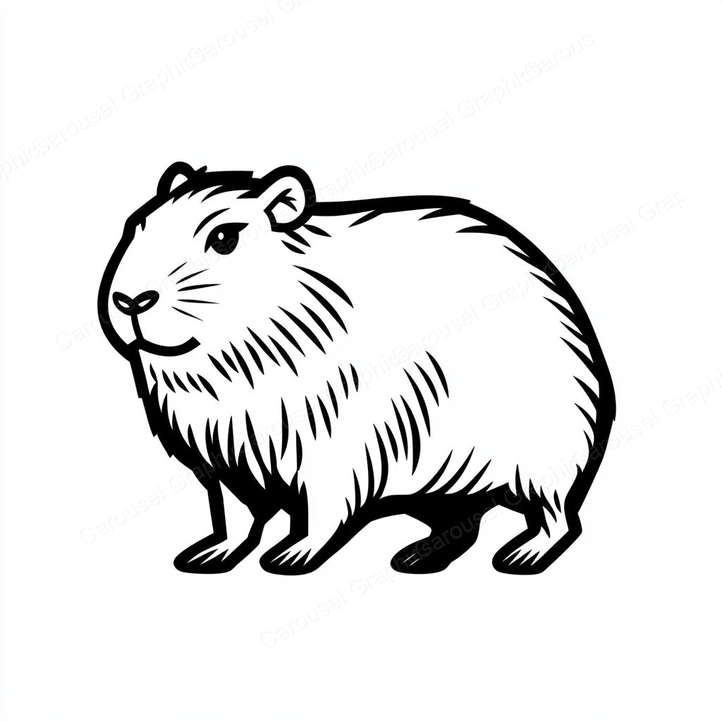 Capybara Vector Graphic preview