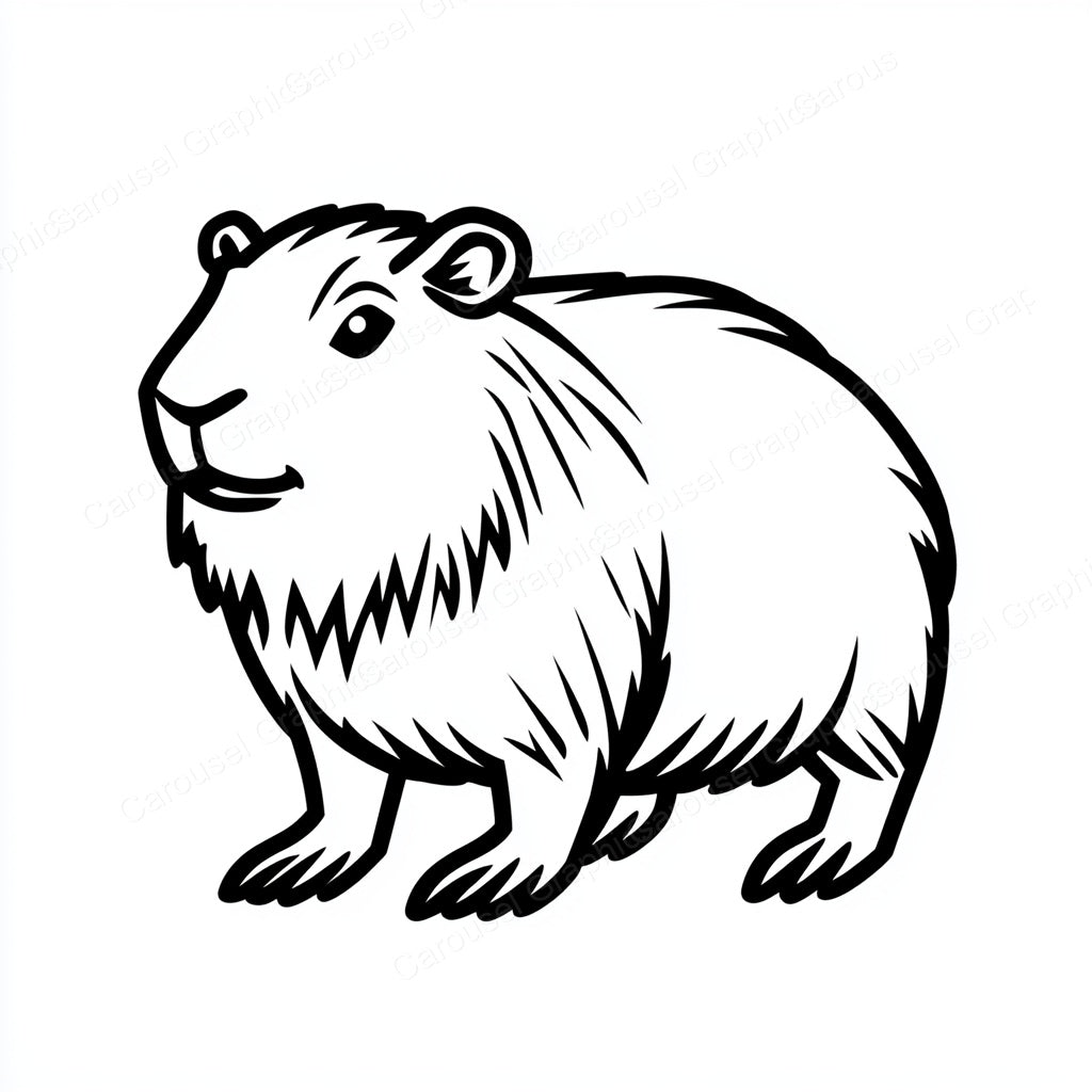 Capybara Vector Graphic preview