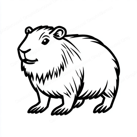 Capybara Vector Graphic preview