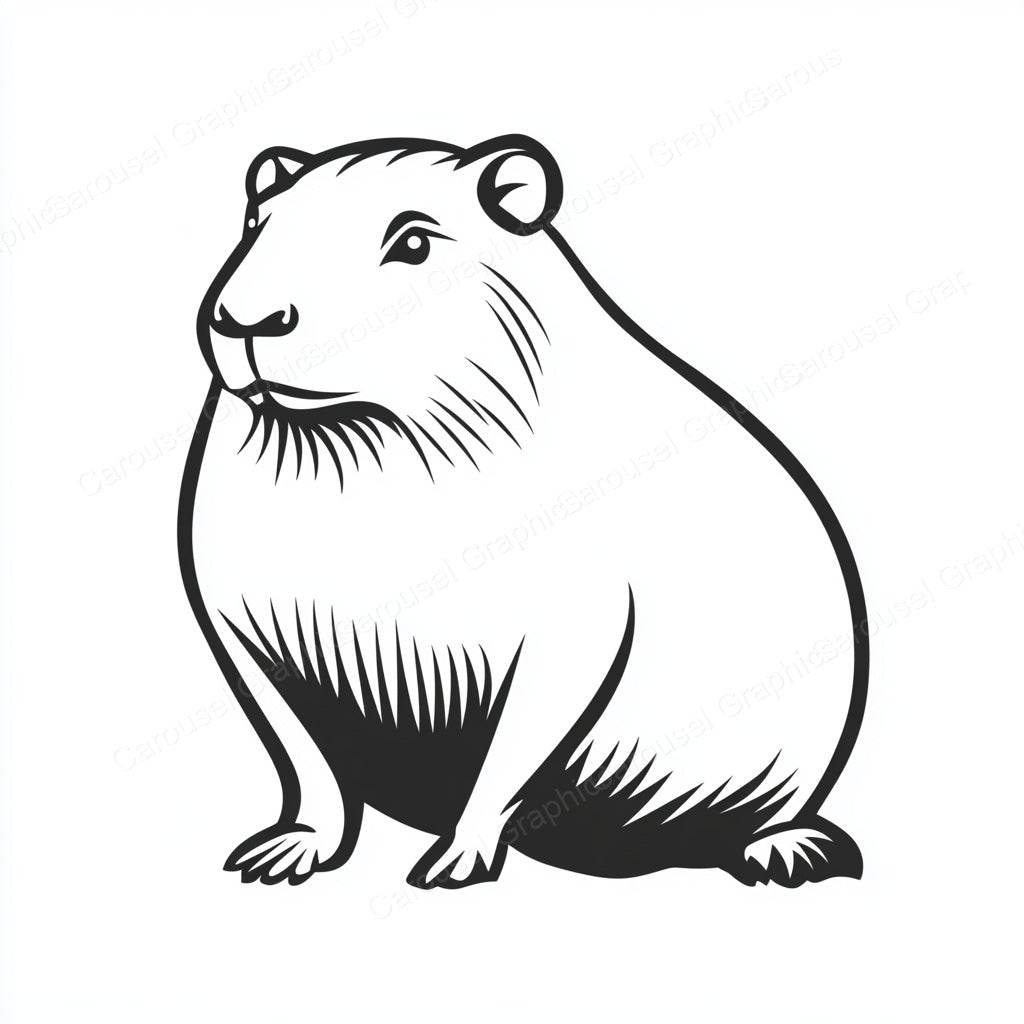 Capybara Vector Graphic preview