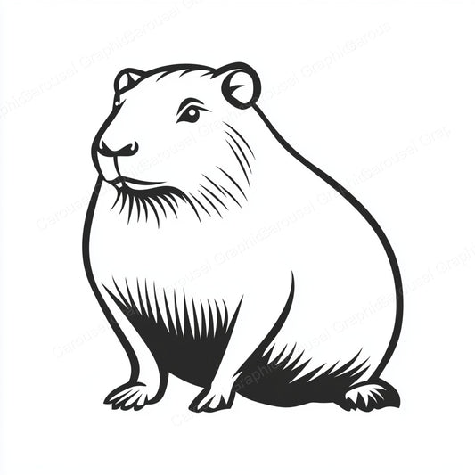 Capybara Vector Graphic preview