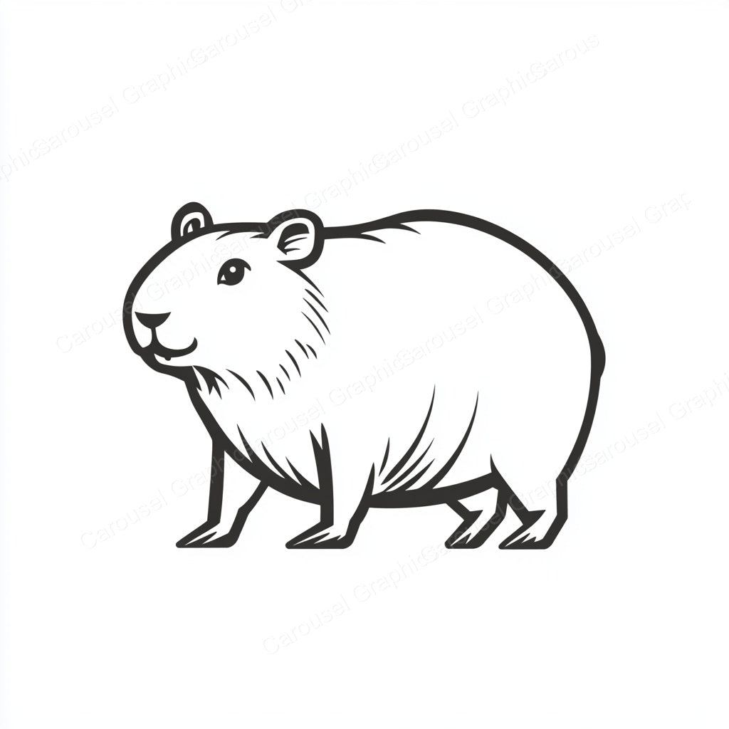 Capybara Vector Graphic preview