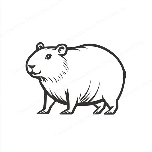 Capybara Vector Graphic preview