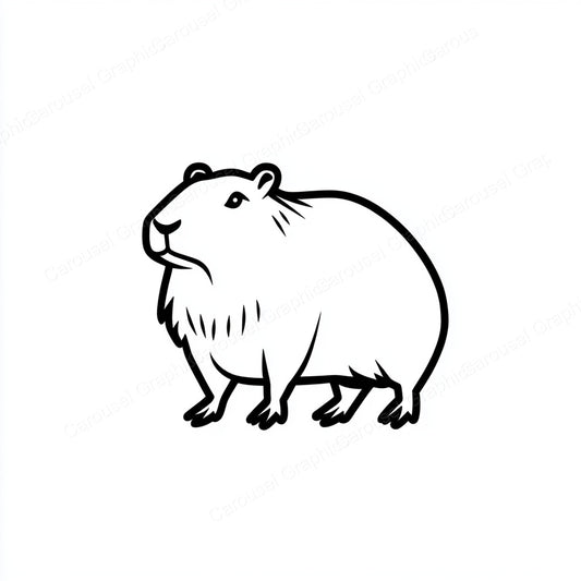 Capybara Vector Graphic preview