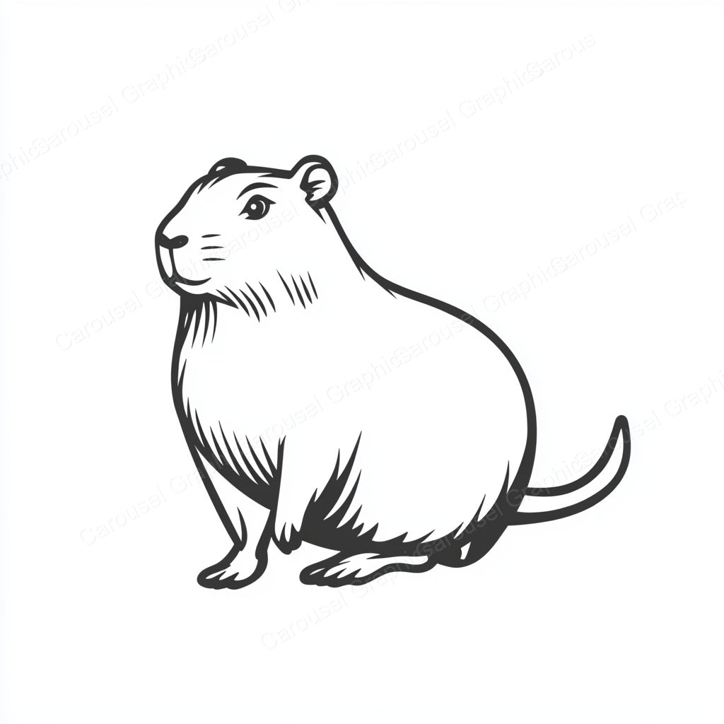 Capybara Vector Graphic preview
