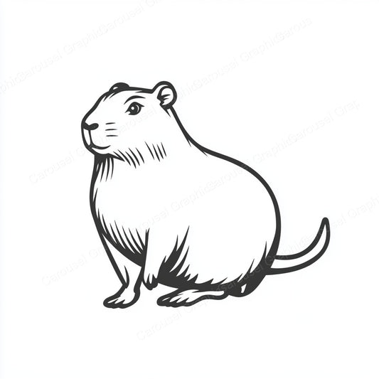 Capybara Vector Graphic preview