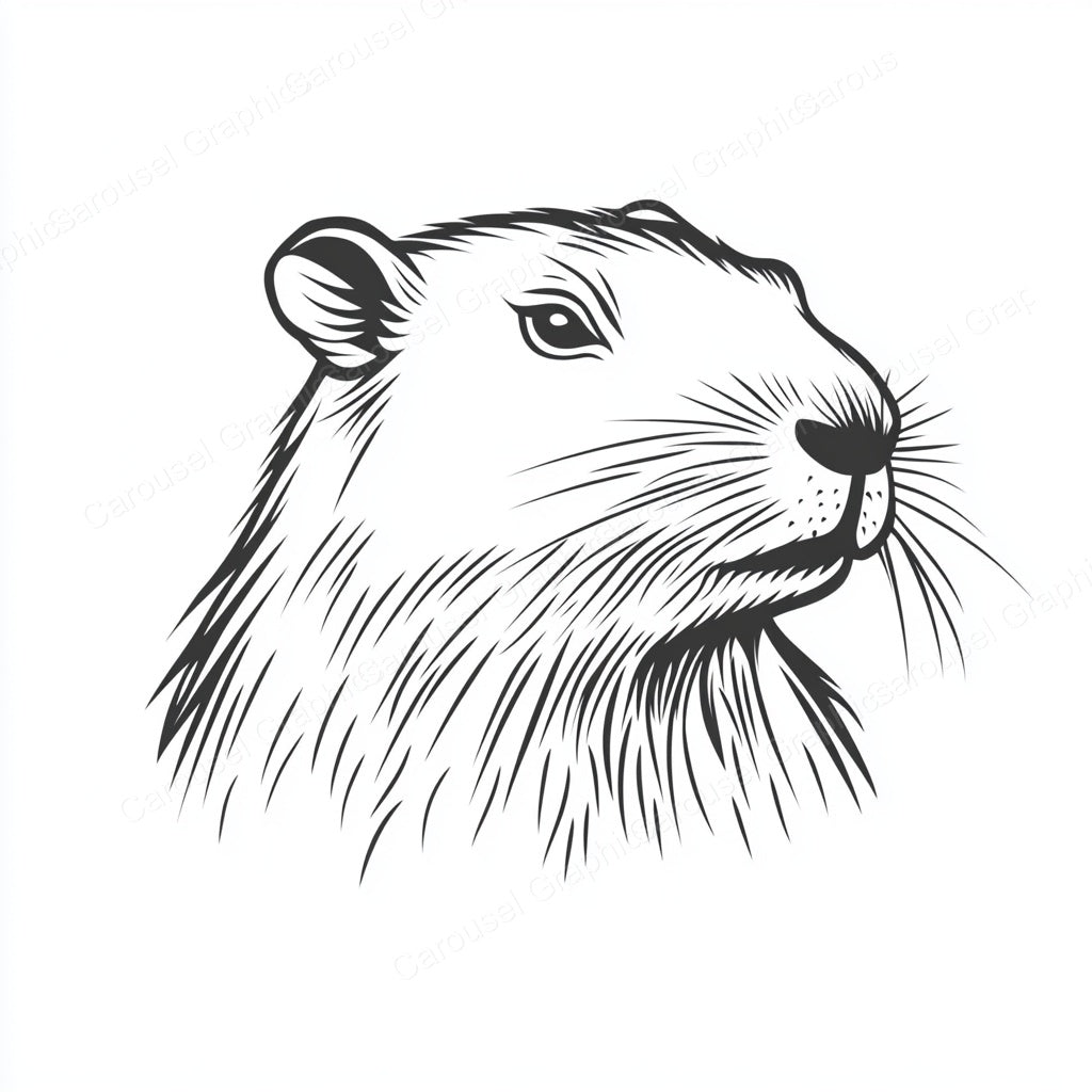 Capybara Vector Graphic preview