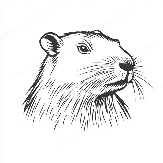 Capybara Vector Graphic preview