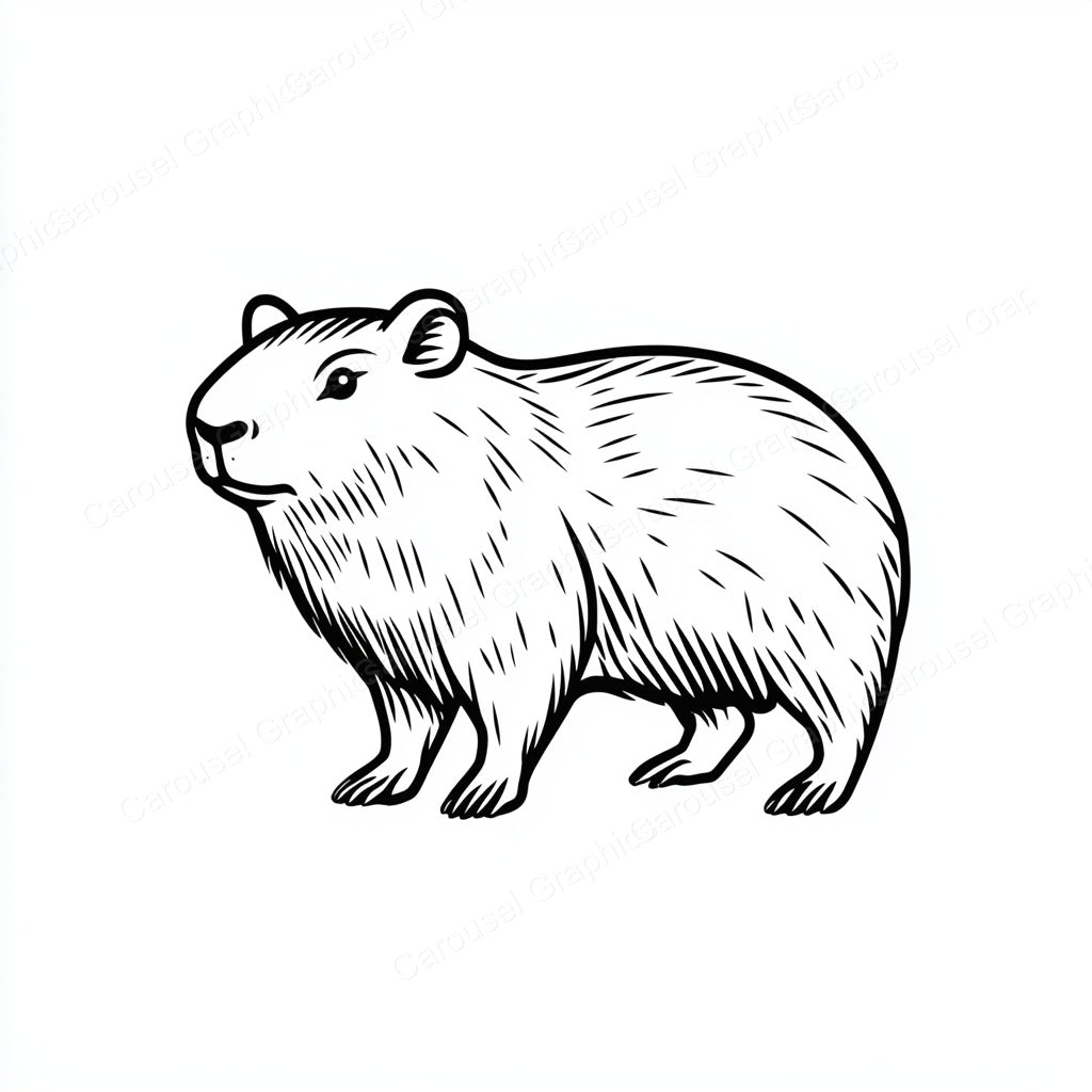 Capybara Vector Graphic preview