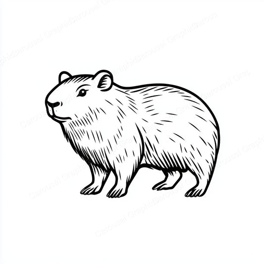 Capybara Vector Graphic preview