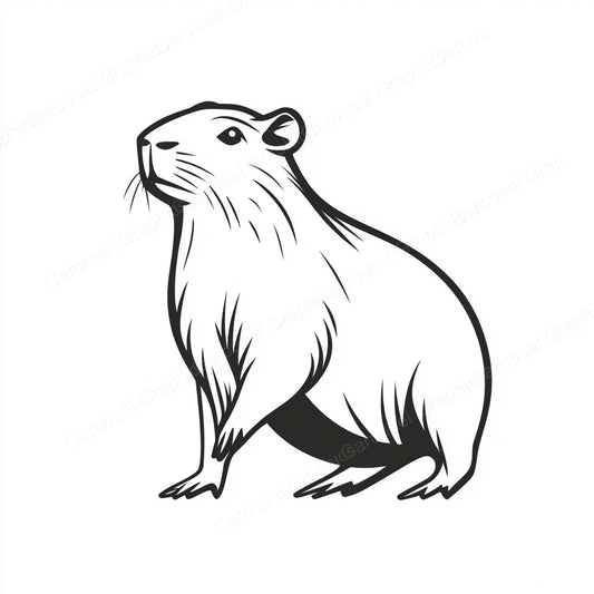 Capybara Vector Graphic preview