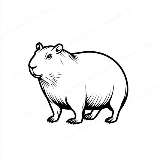Capybara Vector Graphic preview