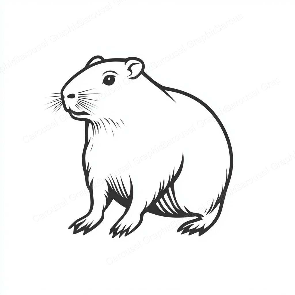 Capybara Vector Graphic preview