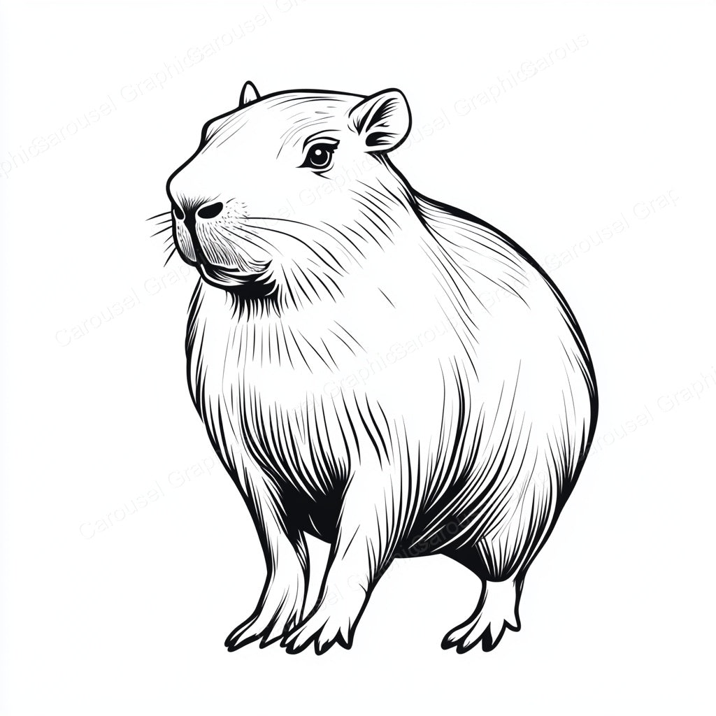 Capybara Vector Graphic preview