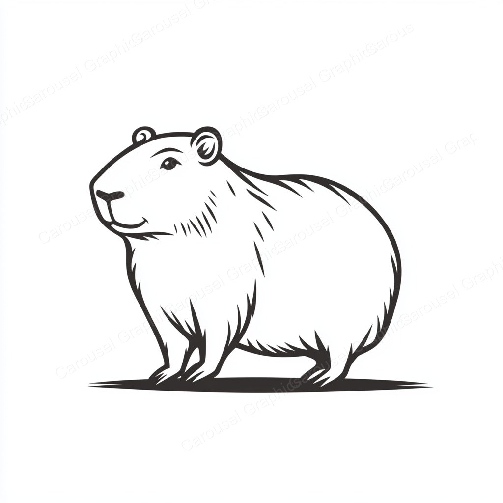 Capybara Vector Graphic preview