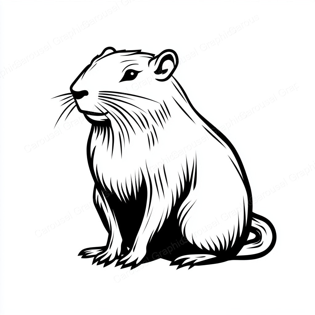 Capybara Vector Graphic preview